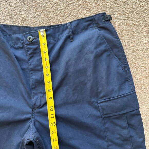 Propper Pants Mens XL 40x31 High Rise Cargo Navy Blue Ripstop Pockets - Picture 8 of 12